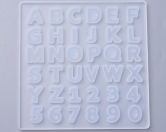 Alphabet Letter and Numbers Reusable Silicone Molds