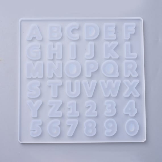 Alphabet Letter and Numbers Reusable Silicone Molds 