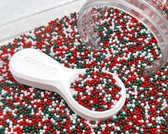 FAKE 2MM Christmas Red Green White Pearl Mix (NOT EDIBLE) D5-07