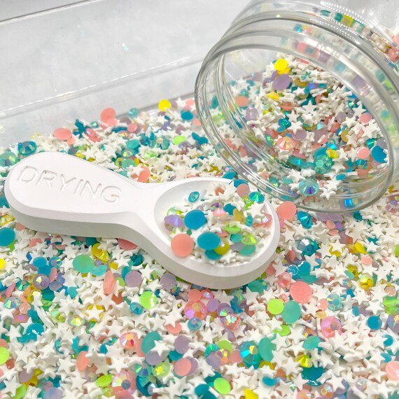 Pastel Rainbow Gradient Dots With White Stars Sprinkle Mix | Etsy