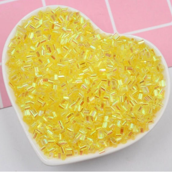 Yellow Iridescent Crispy Bingsu Beads ST153-5
