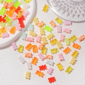 Tiny Dollhouse 1:12 Gummy Bears, No Hole, No Hook (8mm x 3mm x 3mm)