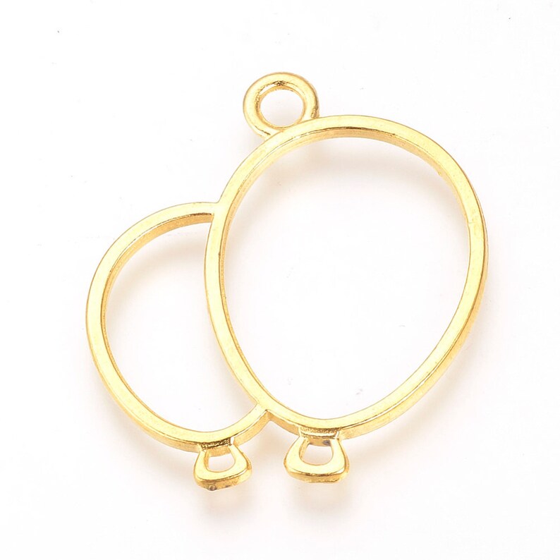 polymer clay crafts Cute Balloon Open Back Bezel Frame for resin crafts DIY uv resin jewlery making jewlery findings