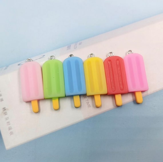 Rainbow Ice Pops Popsicle Charm 40mm X 15mm X - Etsy