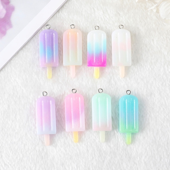 Multicolored Ice Pops Popsicle Ice Charm - Etsy