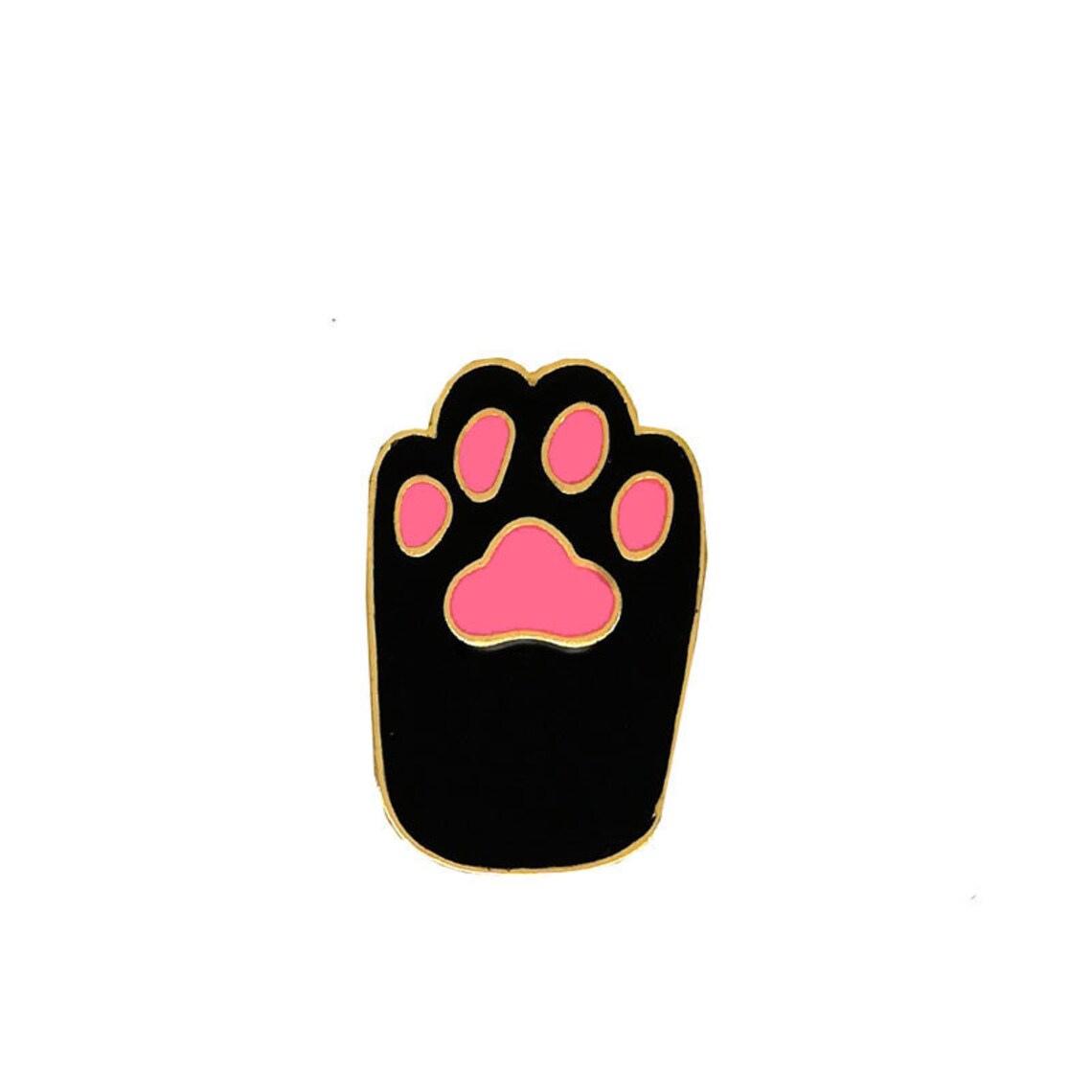 Cute Kawaii Cat Paw Print Enamel Pin Etsy