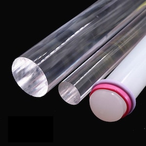 16cm 6.2inch Acrylic Rolling Pin Seamless Rolling Pin Clay Roller