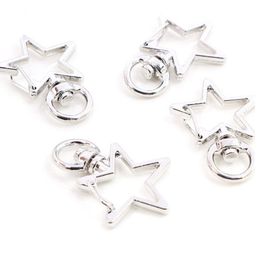 5pcs/lot Gold Silver Keychain Ring 30 Mm Key Ring Long 70 Mm Etsy