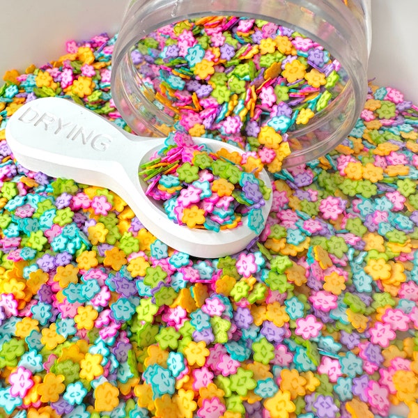 FAKE Mixed Japanese Star Candy, Konpeito Themed Polymer Clay Sprinkle (NOT EDIBLE, 5MM/10MM)