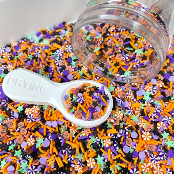 FAKE, Spooky Halloween Party Themed Polymer Clay Sprinkle Mix (NOT EDIBLE)  D47-03