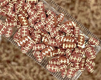 FAKE 5MM Football Sports Polymer Clay Sprinkles (NOT EDIBLE) D6-03