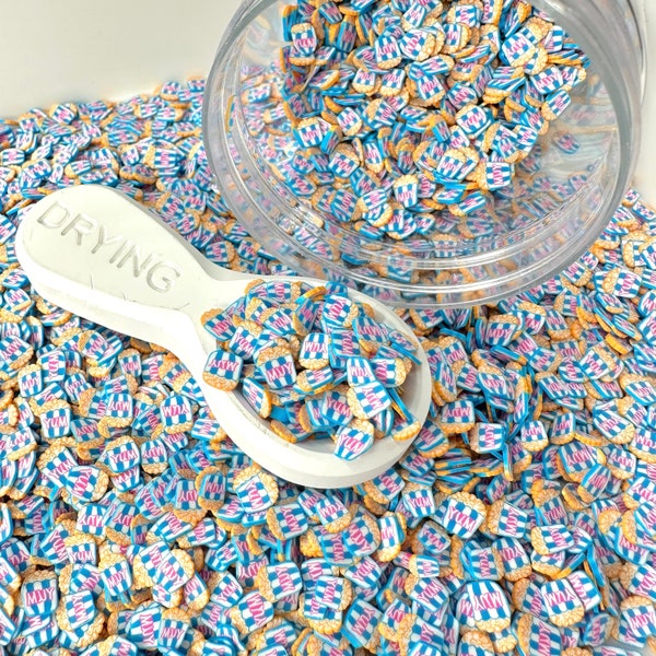 FAKE, 5MM Blue Popcorn Bucket Polymer Clay Sprinkles (NOT EDIBLE) D21-16