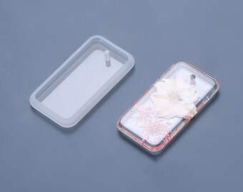Rectangle Tag Charm Silicone Mold Reusable Resin Crafts Uv Resin