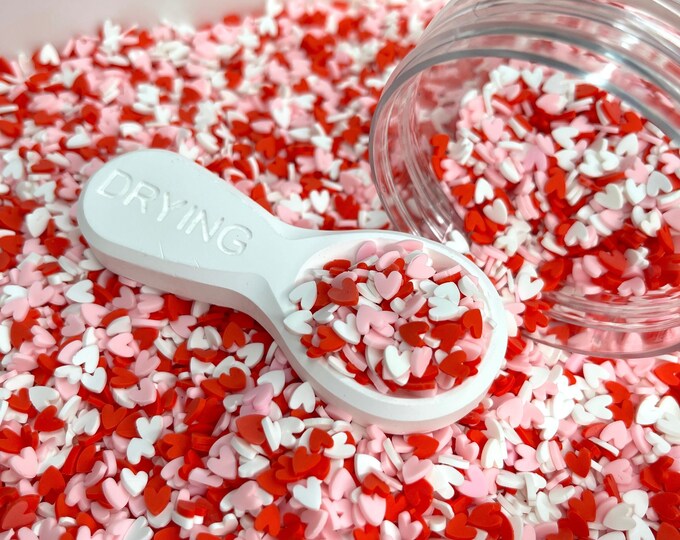 Pink Heart Sprinkles 4 Ounces Heart Sprinkles Valentine's Day Sprinkles