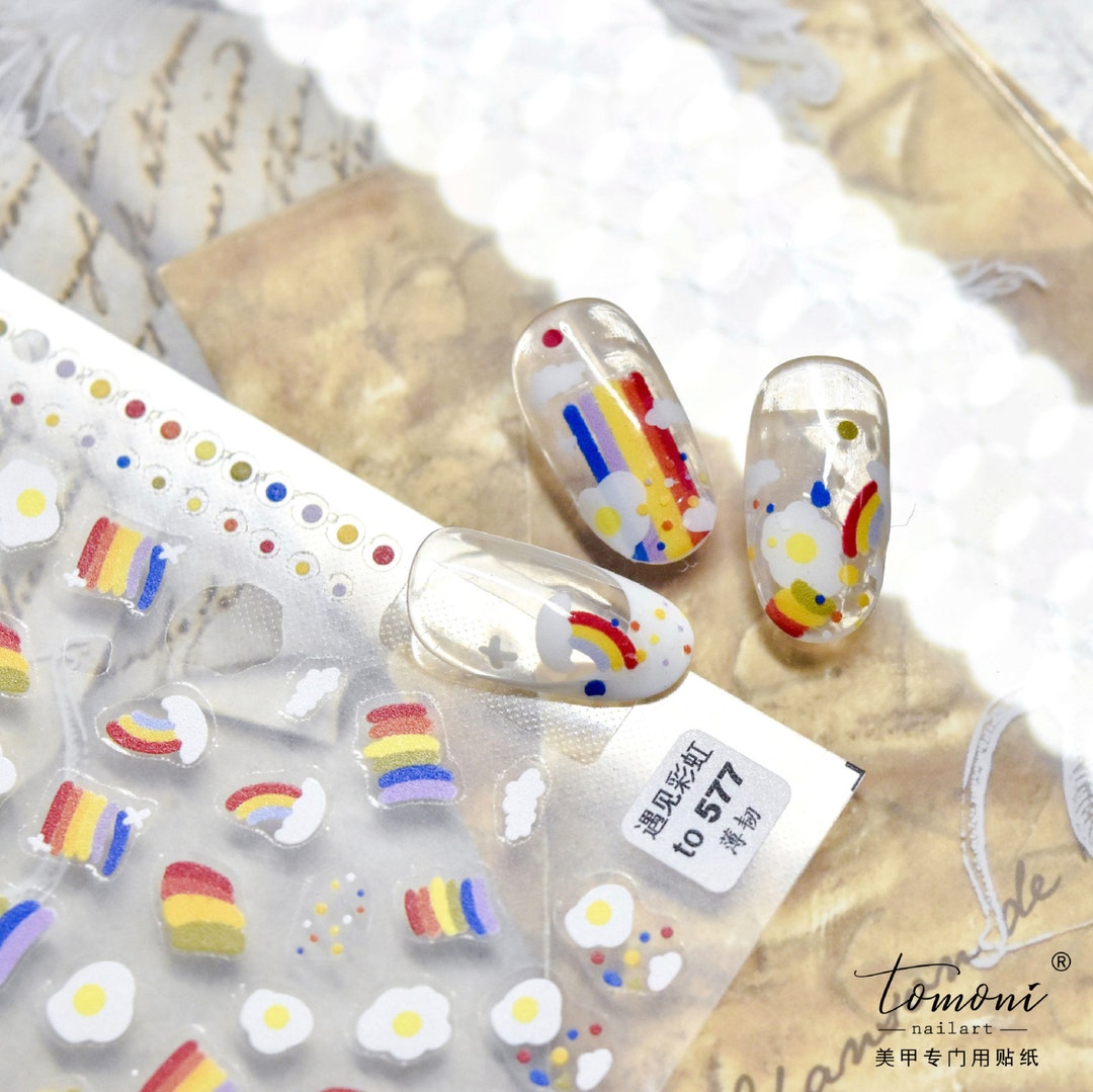 Tomoni Rainbow Nail Art Stickers to577