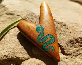 Serpent Emerald Inlay Kuripe (rapeh self applicator)