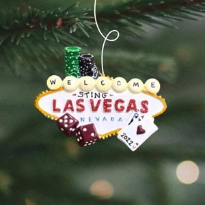 Las Vegas Christmas Ornament | Vegas Sovereign | Personalized Christmas Ornament | Las Vegas Concert Vacation Ornament | Las Vegas Trip 2023