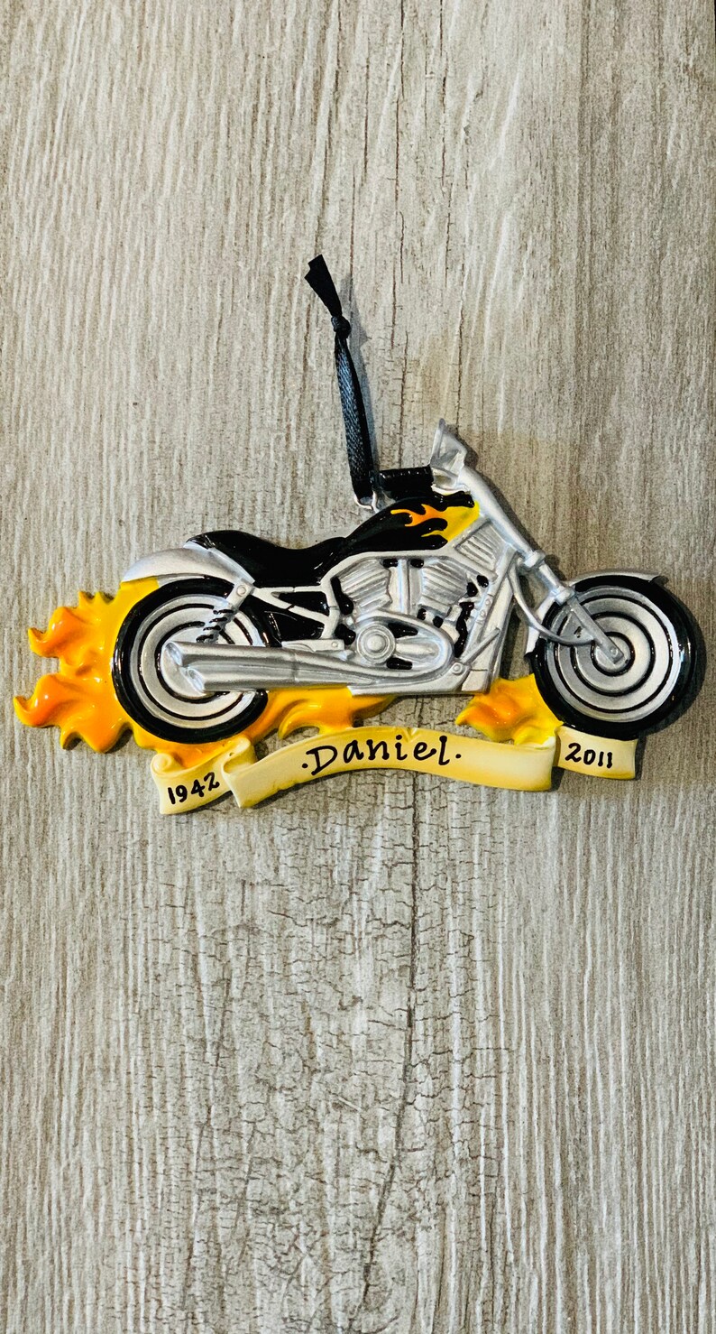Motorcycle Ornament Harley Motorcycle Ornament Gift For Dad | Etsy