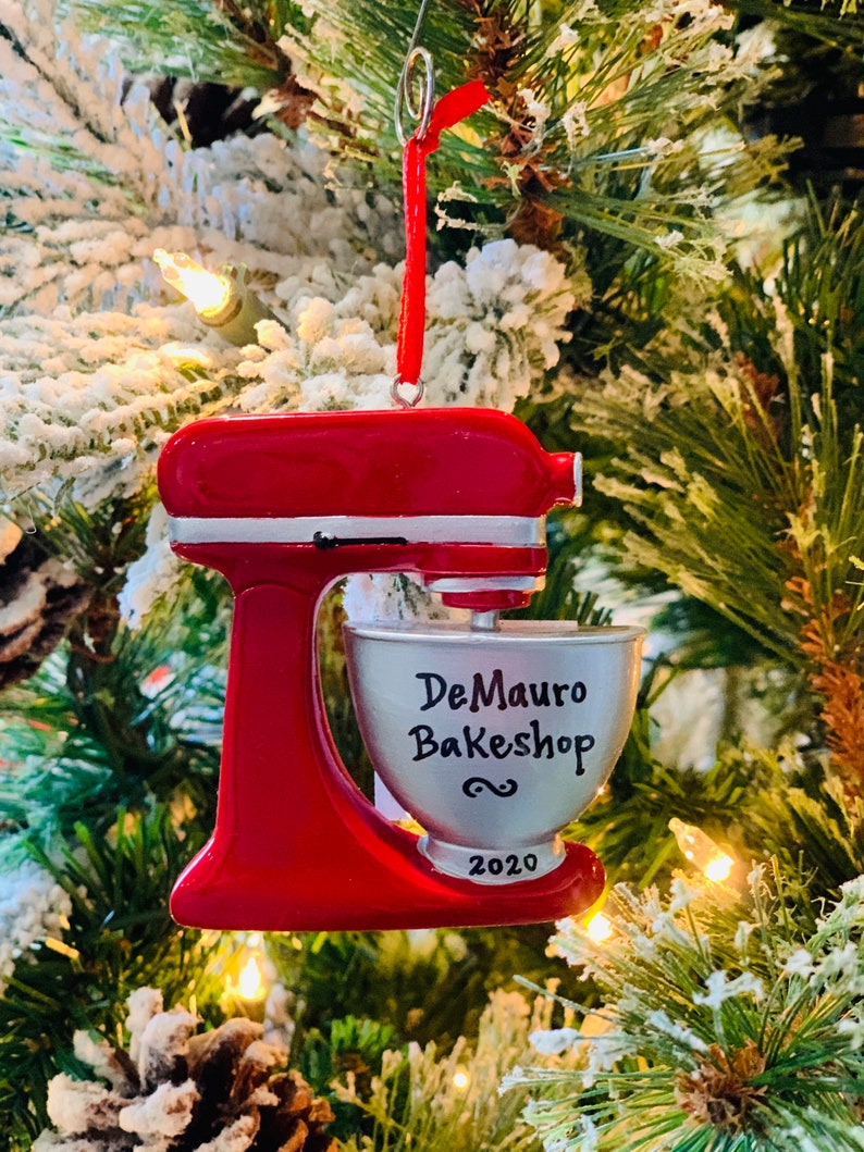 Baker Personalized Christmas Ornament Christmas Ornament Red Etsy