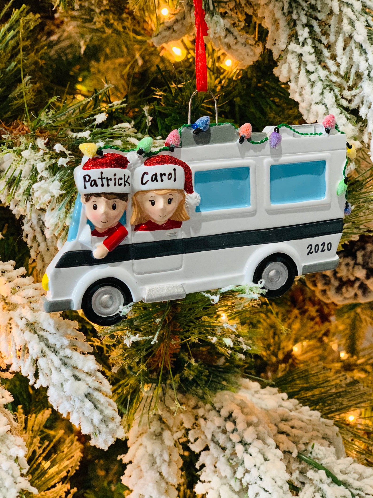 Personalized RV Family Christmas Ornament RV Couple Home  Etsy