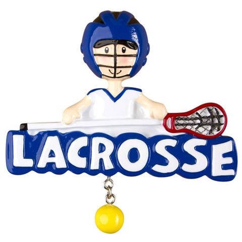 Lacrosse Christmas Ornament 
