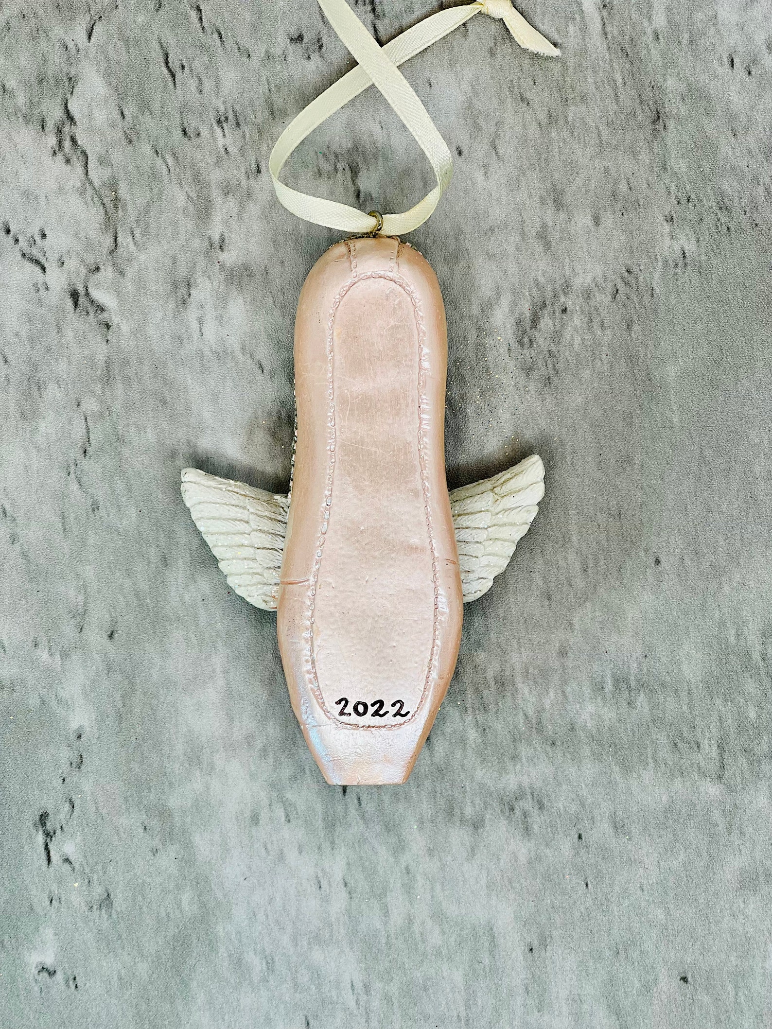 Ballet Christmas Ornament Pointe Shoes With Wings Ornament Etsy