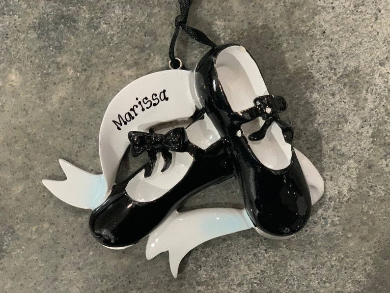 Tap Shoes Christmas Ornament Personalized Dance Ornaments Etsy