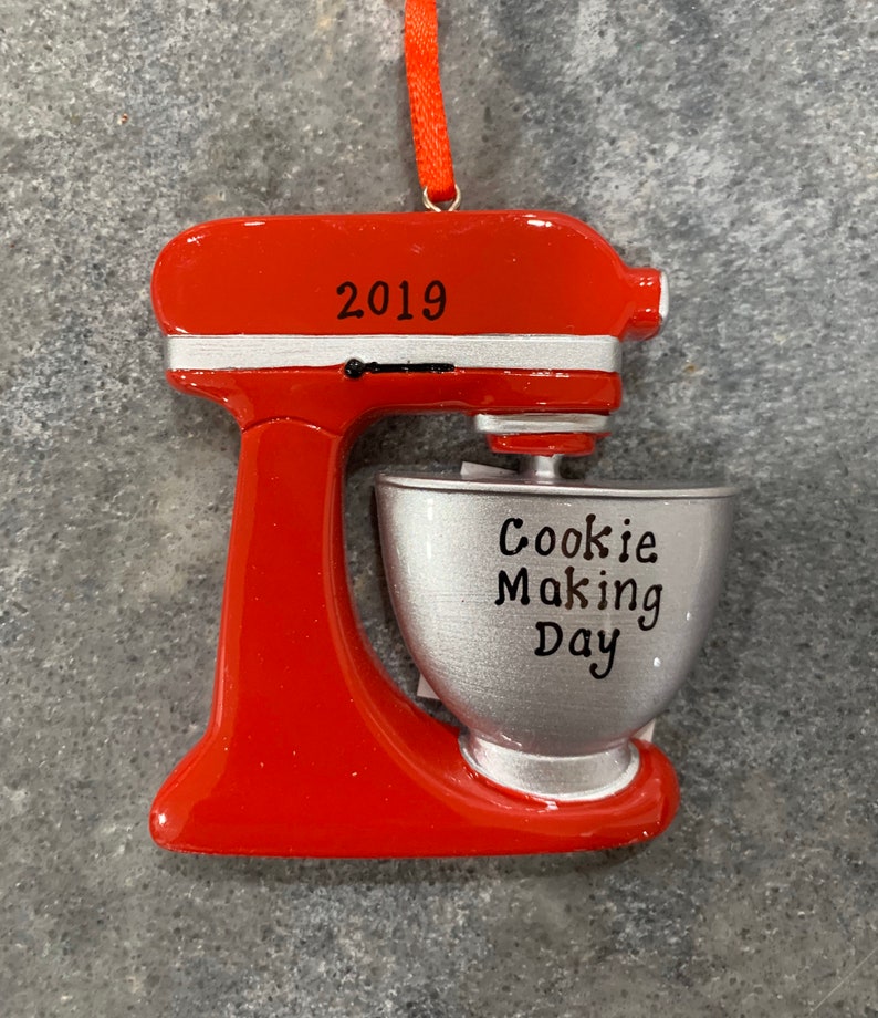 Baker Personalized Christmas Ornament Christmas Ornament Red Etsy
