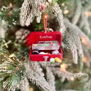 Personalized Fishing Tackle Box Christmas Ornament | Angler Gift for Grandpa | Fishing Enthusiasts Keepsake image 16