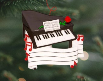 Grand Piano Christmas Ornament | Music Teacher Ornament | Gifts For Pianists | Grand Piano Ornament | Piano Player Gift | Piano Teacher Gift