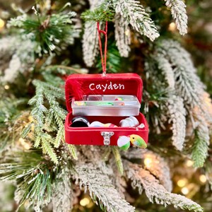 Personalized Fishing Tackle Box Christmas Ornament | Angler Gift for Grandpa | Fishing Enthusiasts Keepsake image 2