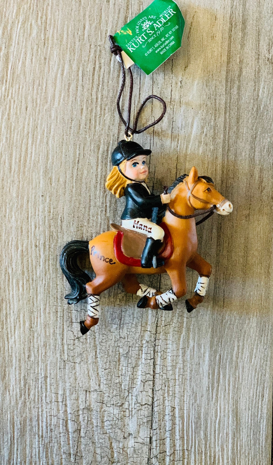 Equestrian Girl Riding Horse Christmas Ornament Horse Etsy