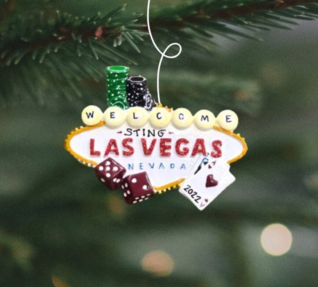 Las Vegas Christmas Ornament Vegas Sovereign Personalized Christmas