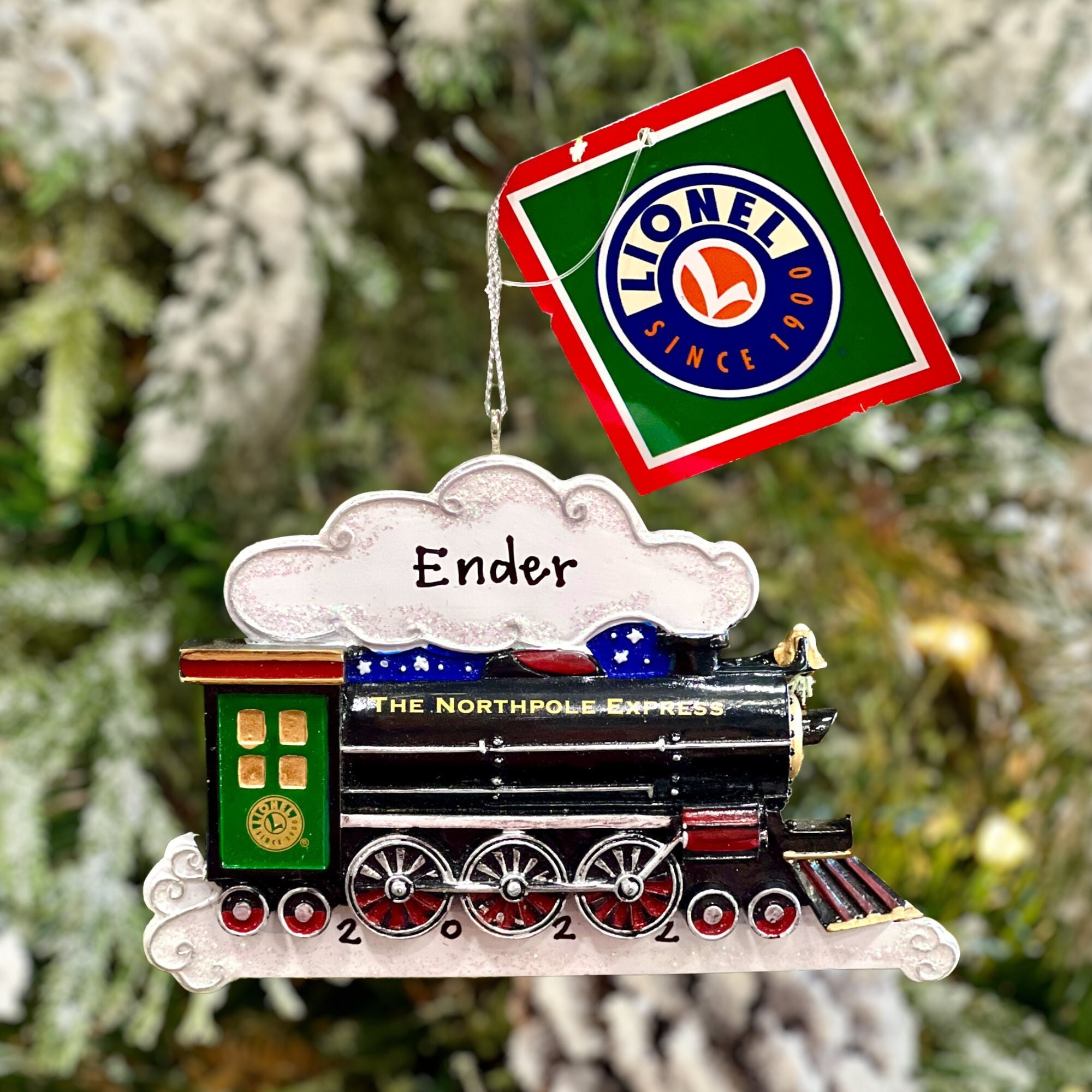 Lionel northpole Train Ornament for Personalization Train Ornament