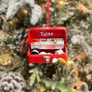 Personalized Fishing Tackle Box Christmas Ornament | Angler Gift for Grandpa | Fishing Enthusiasts Keepsake image 12