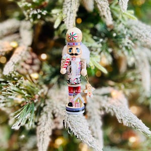 Gingerbread Nutcracker Christmas Ornament | Personalized Wooden Nutcrackers Collector Keepsake