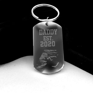 sonogram keychain for dad