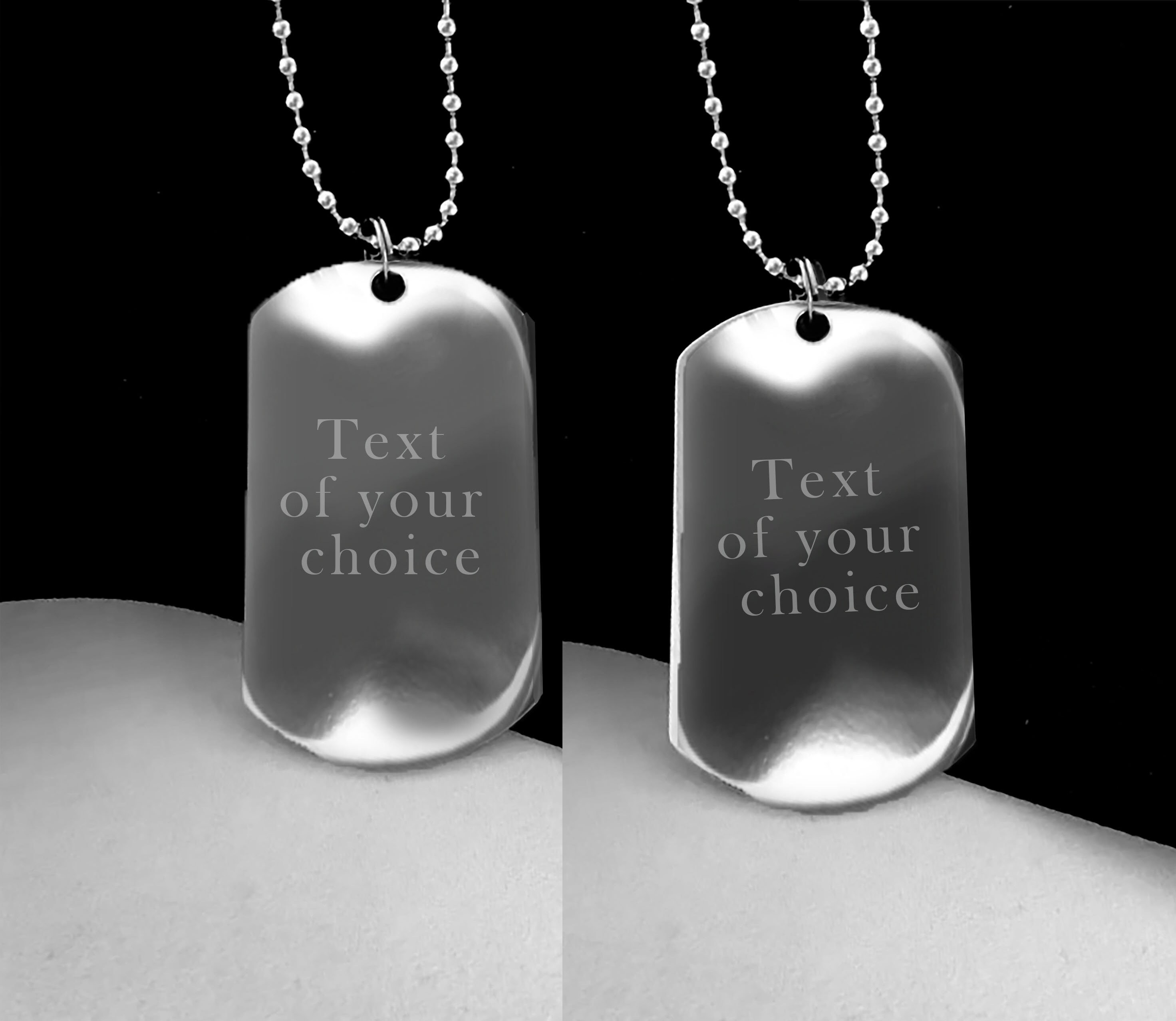 Design your own dog tag necklace Clearance