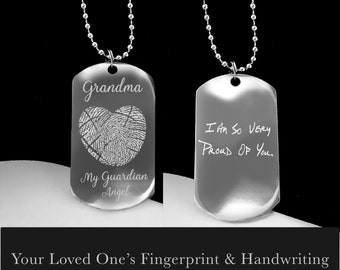 Personalized gift, Fingerprint necklace