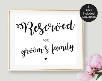 reserved signs etsy