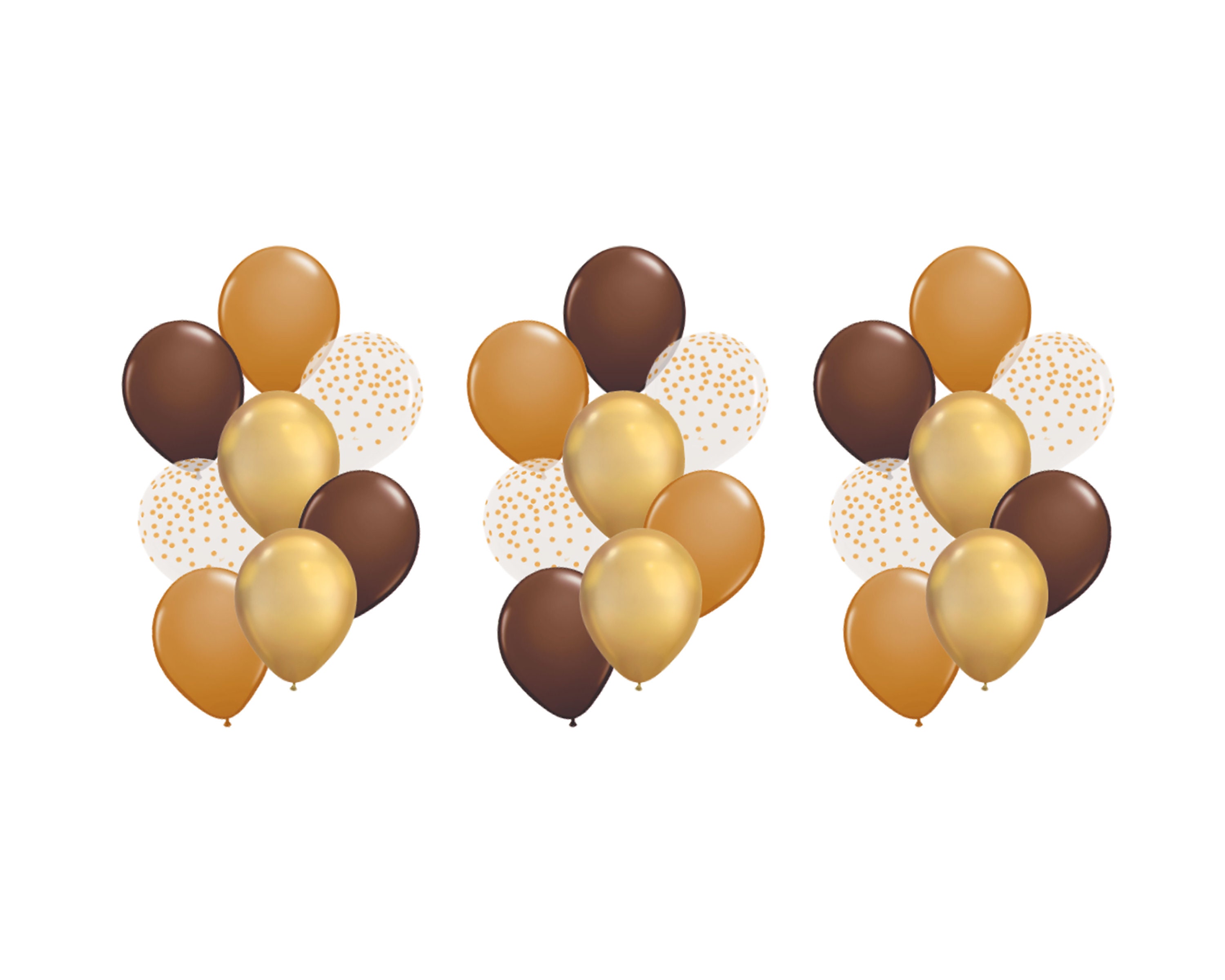 Brown Balloon Party Pack 24 Latex Balloons in Dark Brown Etsy