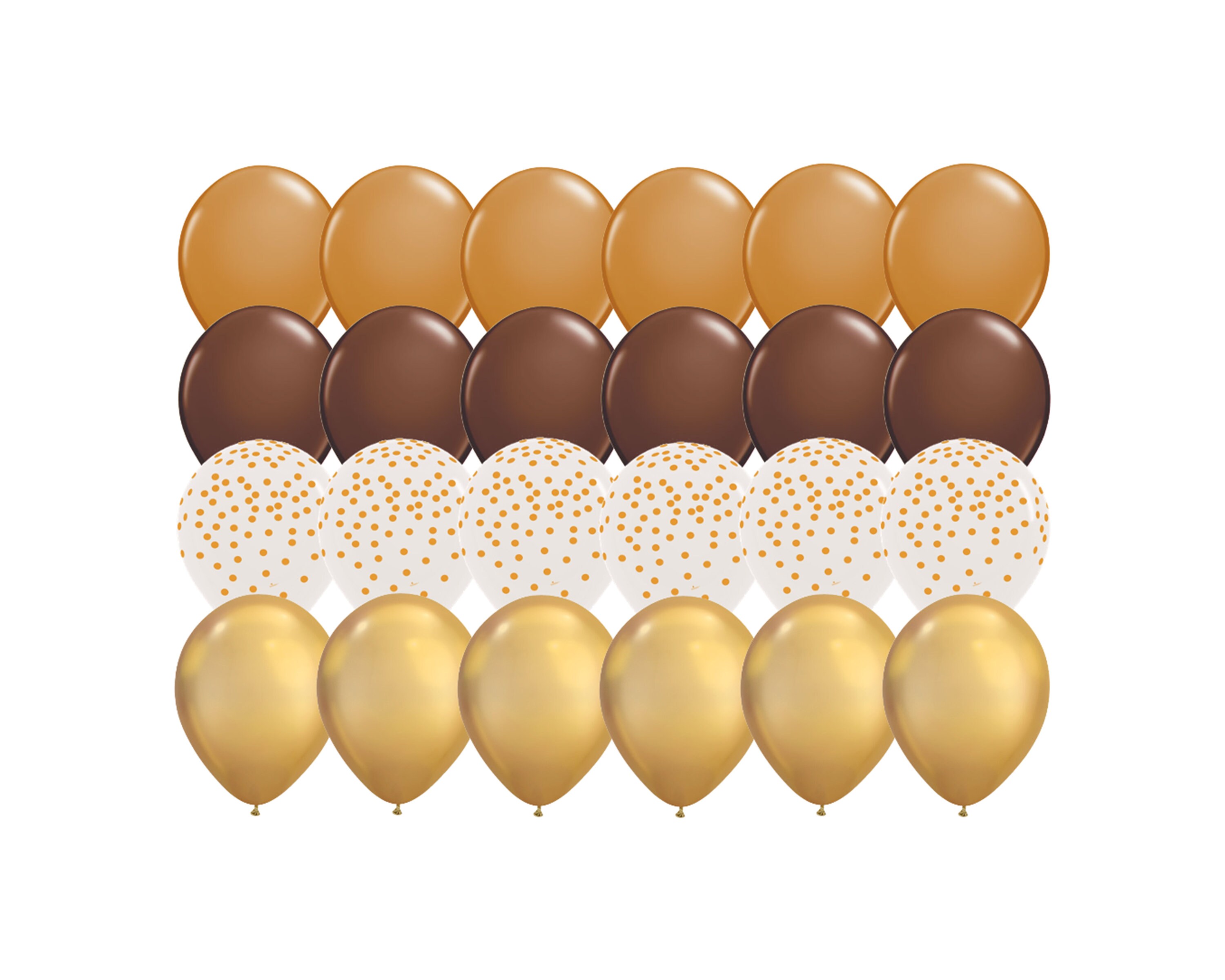 Brown Balloon Party Pack 24 Latex Balloons in Dark Brown Etsy