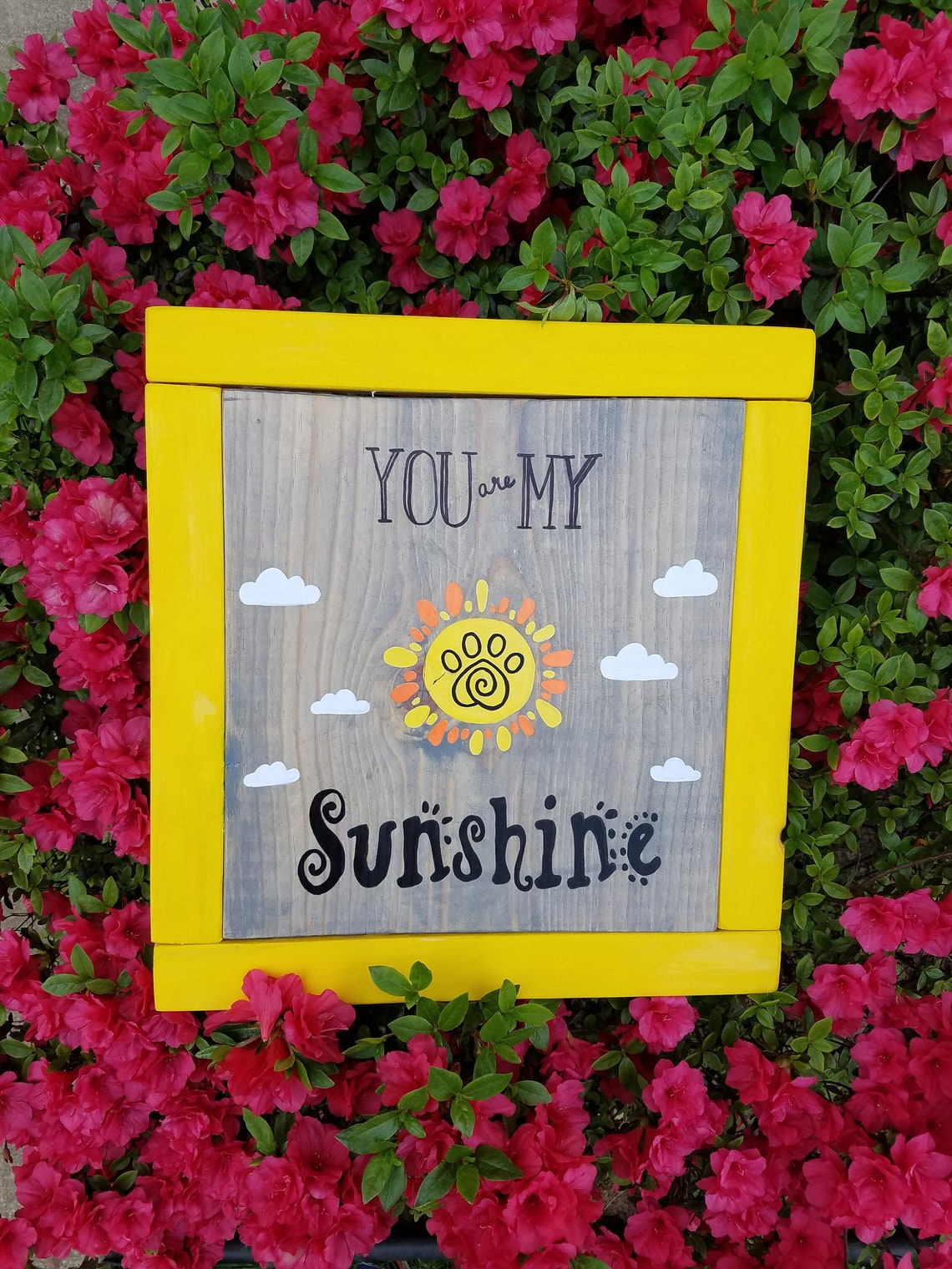 You Are My Sunshine Wood Sign for Dog Lovers Etsy