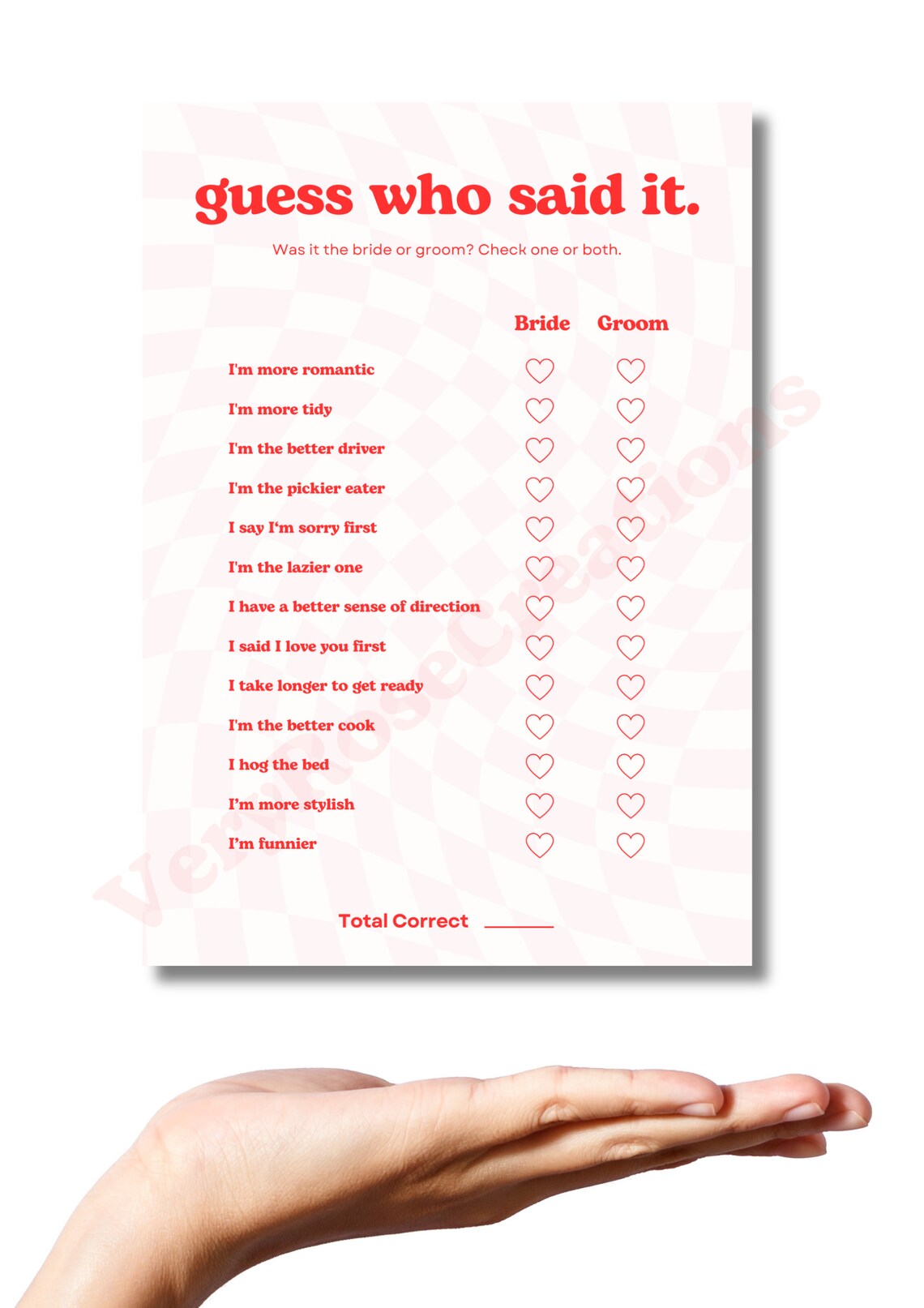 Guess Who Said It Game, Printable, Pink and Red, Groovy, Edit With ...