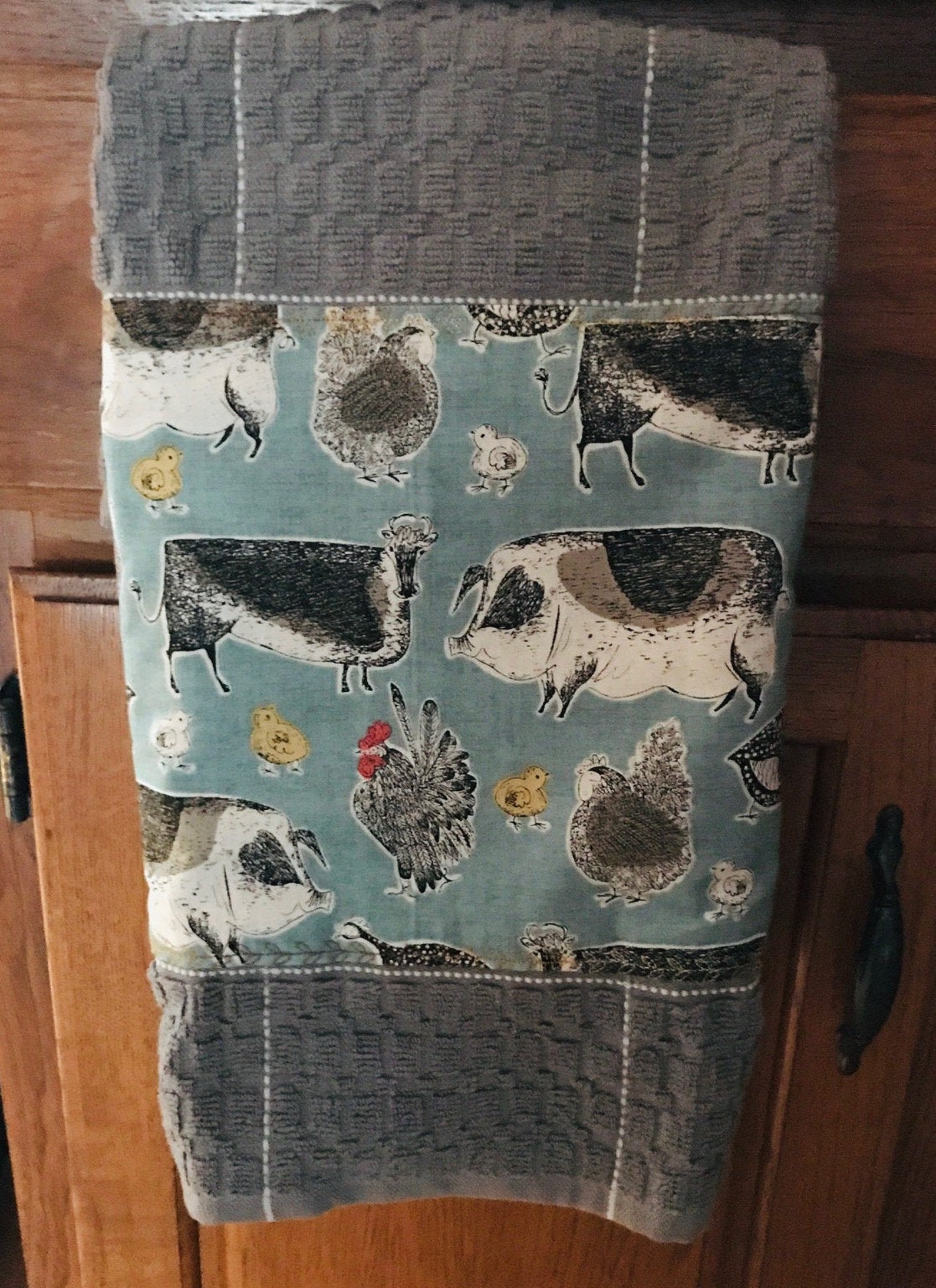 Farmhouse Kitchen Gift Set Farm Animal Hand Towels Farm Etsy