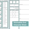 Simple Item Sheet // DND Inventory Sheet 5e // Dungeons and Dragons - Etsy