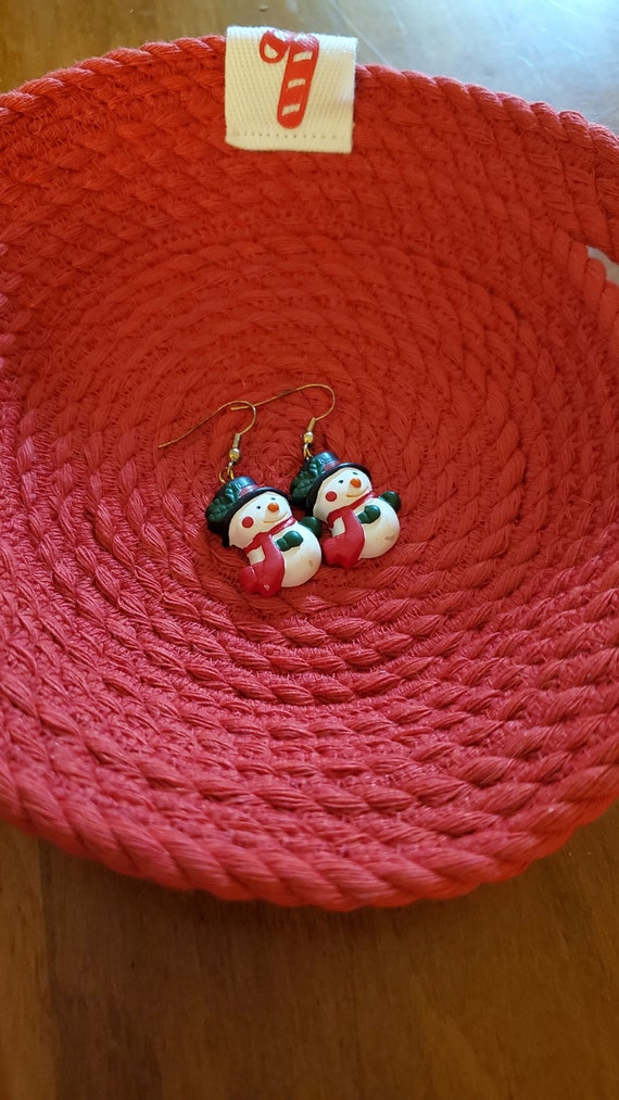 Snowman earrings CLEARANCE - image 1