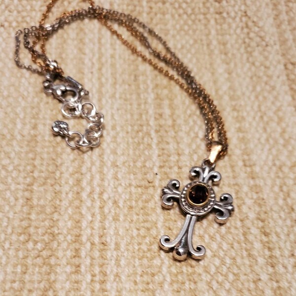 Brighton - Women's Amphora Large Cross Necklace main image 0