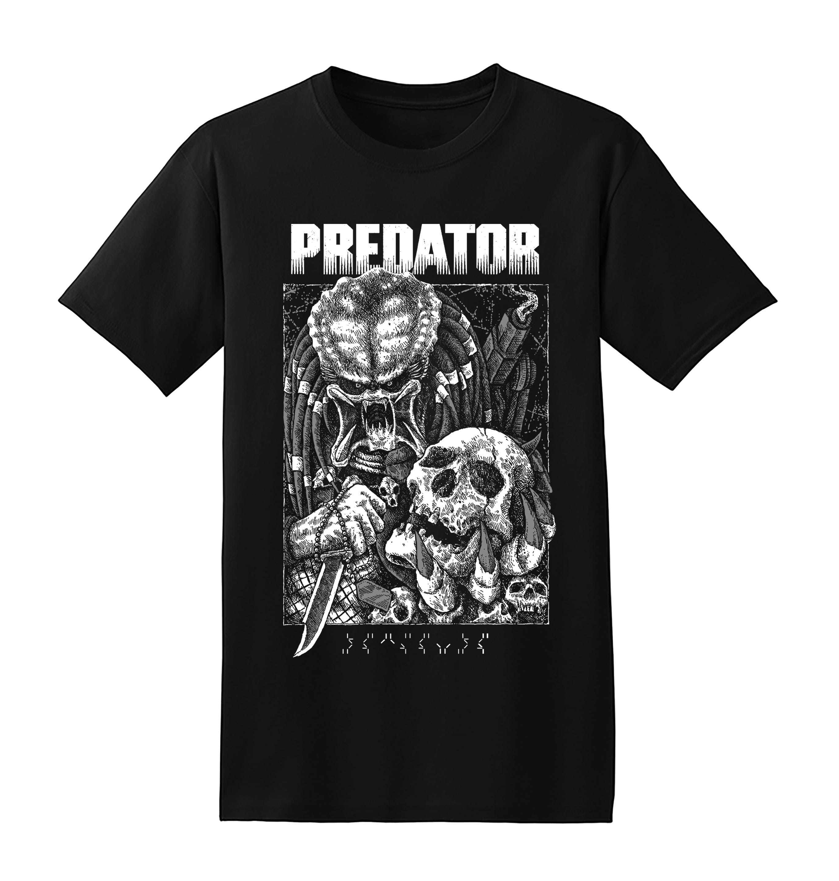 Predator (b&w) T-shirt - Etsy Predator (b&w) T-shirt - Etsy