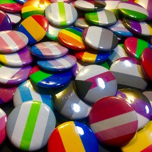 LGBTQ Pride Buttons (Custom Identity Requests Welcome!)